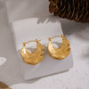 Wholesale Women's Geometric Leaf Ear Cuffs And Earrings Stainless Steel Electroplated