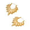 Wholesale Women's Geometric Leaf Pattern Electroplated Alloy Stainless Steel Earrings Luxury Versatile Jewelry
