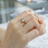 Wholesale Women's Geometric Light Luxury S925 Silver Ring With Zircon And Electroplating