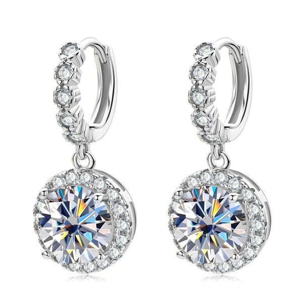 Wholesale Women's Geometric Light Luxury Shiny Copper Earrings