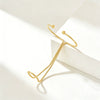 Wholesale Women's Geometric Line Open Bracelet Alloy Electroplated Fashion Jewelry
