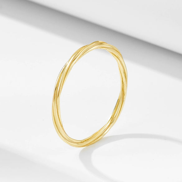 Wholesale Women's Geometric Line Winding S925 Sterling Silver Ring