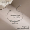 Wholesale Women's Geometric Loveshaped 18K Stainless Steel Diamondencrusted Electroplated Bracelet