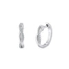 Wholesale Women's Geometric Luminous Mobius Ring Earrings With Moissanite Diamond Inlay Silver 925 Electroplated