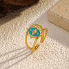 Wholesale Women's Geometric Metal Open Ring With Electroplating Highend Vintage Design