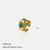 Wholesale Women's Geometric Metal Open Ring With Electroplating Highend Vintage Design