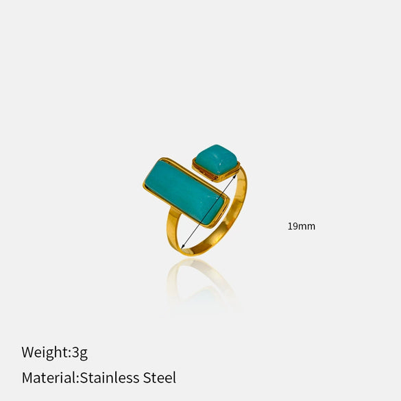 Wholesale Women's Geometric Metal Open Ring With Electroplating Highend Vintage Design