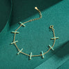 Wholesale Women's Geometric Micro Inlay 925 Silver Bracelet In Ins Style