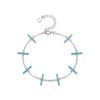 Wholesale Women's Geometric Micro Inlay 925 Silver Bracelet In Ins Style