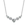 Wholesale Women's Geometric Moissanite And S925 Silver Necklace Pendant Set With Electroplating