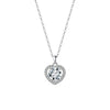 Wholesale Women's Geometric Moissanite And S925 Silver Necklace Pendant Set With Electroplating