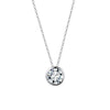 Wholesale Women's Geometric Moissanite And S925 Silver Necklace Pendant Set With Electroplating