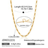 Wholesale Women's Geometric Motherofpearl Stainless Steel Necklace With Vacuum Real Gold Plating