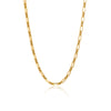 Wholesale Women's Geometric Motherofpearl Stainless Steel Necklace With Vacuum Real Gold Plating