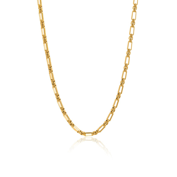 Wholesale Women's Geometric Motherofpearl Stainless Steel Necklace With Vacuum Real Gold Plating