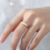 Wholesale Women's Geometric Niche Style Electroplated Titanium Steel Ring Jewelry
