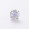 Wholesale Women's Geometric Octagonal Rose Cut Zircon Earrings Titanium Steel Metal