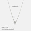Wholesale Women's Geometric Oshaped Chain Necklace With Electroplating Design