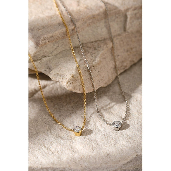 Wholesale Women's Geometric Oshaped Chain Necklace With Electroplating Design
