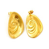 Wholesale Women's Geometric Oval Electroplated Titanium Steel And Stainless Steel Earrings