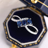 Wholesale Women's Geometric Oval Zircon Copper Ring