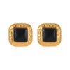 Wholesale Women's Geometric Pattern Electroplated Stainless Steel Earrings Retro Mid Century Style