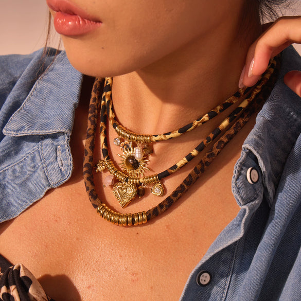 Wholesale Women's Geometric Patterned 18K Gold Plated Stainless Steel Necklace