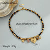 Wholesale Women's Geometric Patterned 18K Gold Plated Stainless Steel Necklace
