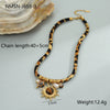Wholesale Women's Geometric Patterned 18K Gold Plated Stainless Steel Necklace