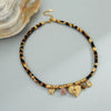 Wholesale Women's Geometric Patterned 18K Gold Plated Stainless Steel Necklace