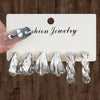 Wholesale Women's Geometric Plastic And Resin Water Drop And Cshaped Earrings With Electroplating Treatment