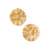 Wholesale Women's Geometric Pleated Electroplated Alloy Earrings With Versatile Style