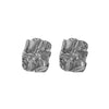 Wholesale Women's Geometric Pleated Texture Stainless Steel Electroplated Earrings