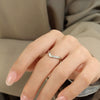 Wholesale Women's Geometric Pointed Hollow 316L Stainless Steel Ring Gold Plated