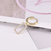 Wholesale Women's Geometric Rectangular Earrings S925 Silver Needle Copper Electroplated Simple Fashion Trendy