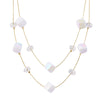 Wholesale Women's Geometric Resin Handmade Doublelayer Clavicle Necklace