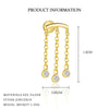 Wholesale Women's Geometric Round Diamond Zirconia 925 Sterling Silver Earrings