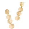Wholesale Women's Geometric Round Long Alloy And Stainless Steel Electroplated Earrings