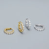 Wholesale Women's Geometric S925 Silver Electroplated Zircon Earring