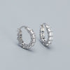 Wholesale Women's Geometric S925 Silver Electroplated Zircon Earring