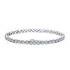 Wholesale Women's Geometric S925 Sterling Silver Bracelet With Electroplating