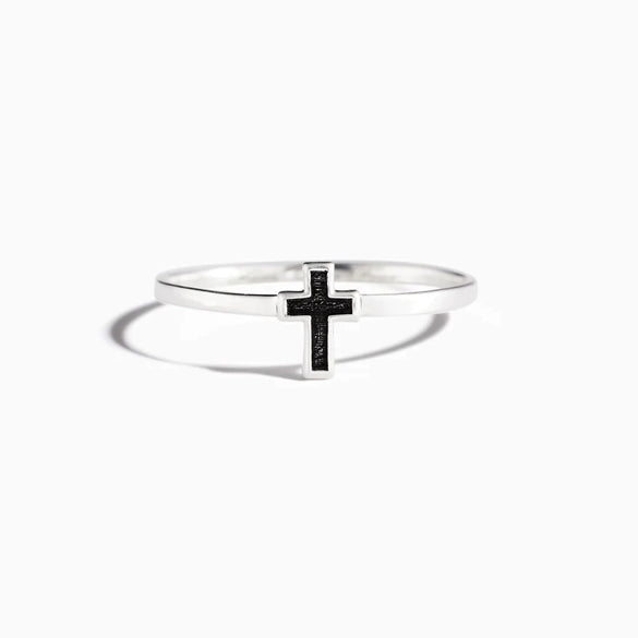 Wholesale Women's Geometric S925 Sterling Silver Cross Drop Glaze Electroplated Ring