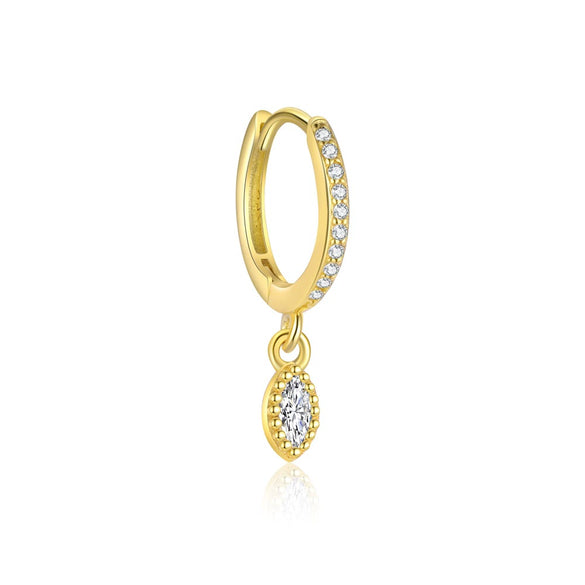 Wholesale Women's Geometric S925 Sterling Silver Diamond Earrings