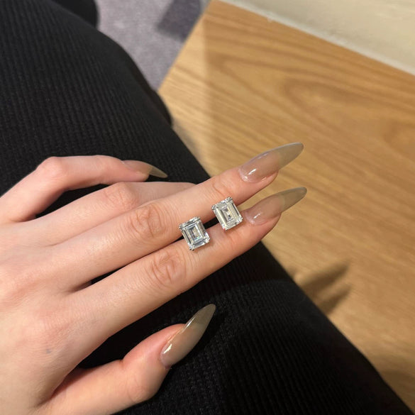 Wholesale Women's Geometric S925 Sterling Silver Ear Nails Electroplated