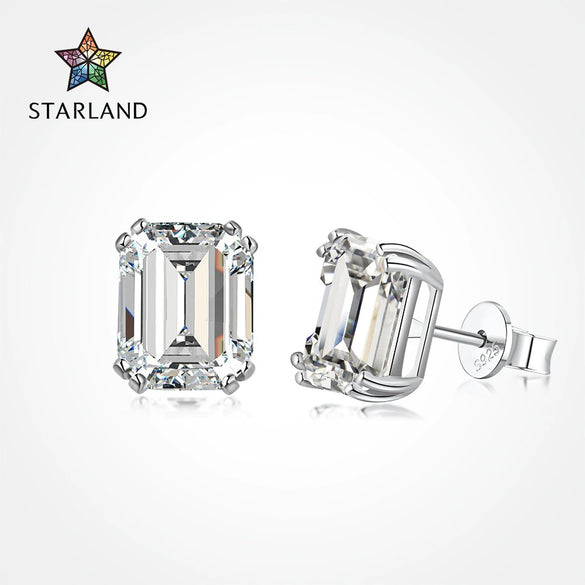 Wholesale Women's Geometric S925 Sterling Silver Ear Nails Electroplated