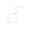 Wholesale Women's Geometric S925 Sterling Silver Electroplated Real Gold Plated Elegant Exquisite Diamond Bracelet