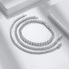Wholesale Women's Geometric S925 Sterling Silver Electroplated Tennis Bracelet