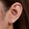 Wholesale Women's Geometric S925 Sterling Silver Micropaved Zircon Earrings
