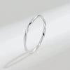 Wholesale Women's Geometric S925 Sterling Silver Ring With Electroplating And Twist Design
