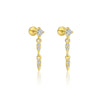 Wholesale Women's Geometric S925 Sterling Silver Tassel Zircon Earrings
